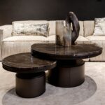 Couchtisch Bregt | Niedrig | Brauner Marmor - Image 2