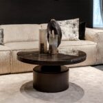Couchtisch Bregt | Niedrig | Brauner Marmor