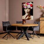 Runder Esstisch Nova | Massives Mangoholz