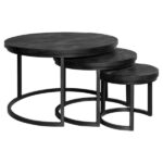 Couchtisch Yara | 3er-Set | Schwarz - Image 5
