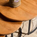 Couchtisch Britt | 3er-Set | Mangoholz | NEU - Image 3