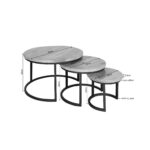 Couchtisch Britt | 3er-Set | Mangoholz | NEU - Image 4