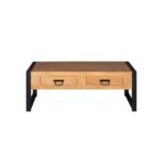 Couchtisch Britt | 2 Schubladen | Naturbelassenes Mangoholz | NEU - Image 4