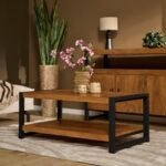 Couchtisch Britt | Doppelausführung | Natur-Mango | NEU