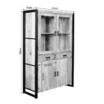 Vitrine Britt | 115 cm | Naturbelassenes Mangoholz | NEU - Image 7