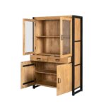 Vitrine Britt | 115 cm | Naturbelassenes Mangoholz | NEU - Image 5